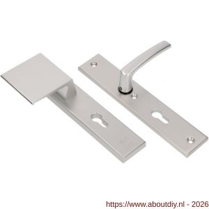 Ami VHB 251/50-90/80 veiligheidsvoordeur-duwerlangschildgarnituur SKG*** VHB 251/50 deurduwer 90/80 links profielcilinder PC 55 en deurkruk 332 F2 deurdikte 38-42 mm - A10900999 - afbeelding 3