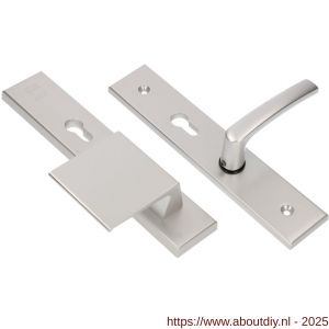 Ami VHB 251/50-90/80 senioren veiligheidsvoordeur-duwerlangschildgarnituur SKG** omkeer VHB 251/50 profielcilinder PC 72 omkeer deurduwer 90/80 links F1 en profielcilinder PC 72 omkeer deurkruk 332 deurdikte 53-57 mm - A10900830 - afbeelding 3