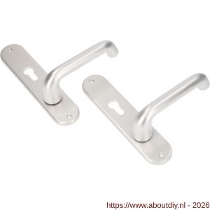 Ami LS 200/1/7-386 kruk-kruk garnituur deurkruk 386 Rota langschild 200/1/7 profielcilinder PC 72 omkeer F1 deurdikte 38-42 mm - A10900130 - afbeelding 3