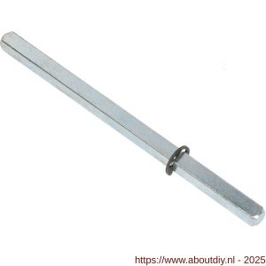 Ami deurkruk stift vierkant vol 8x159 mm dubbele knopdeurkruk stiftontsluiting deurdikte 53-57 mm - A10900168 - afbeelding 3