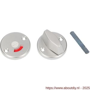 Ami 3 RH vrij- en bezetrozet aluminium rond toilet- en badkamersluiting WC 5 mm F1 - A10900496 - afbeelding 3