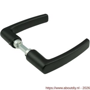 Ami 332/125 deurkruk aluminium deurdikte 38-42 mm zwart RAL 9005 structuur finish - A10900336 - afbeelding 1
