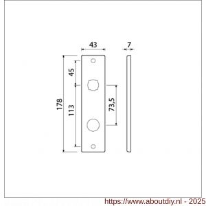 Ami 178/43 kortschild aluminium RC 22,5-73.5 F1 - A10900542 - afbeelding 5