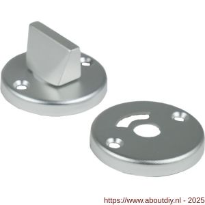 Ami 3 RH vrij- en bezetrozet aluminium rond toilet- en badkamersluiting WC 5 mm F1 - A10900496 - afbeelding 4