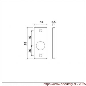 Ami 4 RH cilinderrozet aluminium rechthoek RC F1 - A10900458 - afbeelding 5