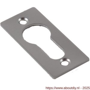 Ami 4 Vlak cilinderrozet aluminium afdekplaatje nummer 4 vlak profielcilinder PC gat F2 - A10900463 - afbeelding 4