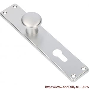 Ami 212/41 RH knoplangschild aluminium knop 160/50 vast langschild 212/41 RH rondhoek profielcilinder PC 72 F1 - A10900751 - afbeelding 4