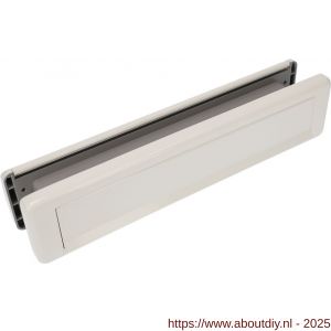 Ami EP 965 briefplaat-tochtklep met schacht aluminium wit RAL 9010 deurdikte 53-57 mm Climate Comfort - A10900019 - afbeelding 4