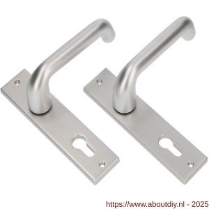Ami KS 178/43-386 kruk-kruk garnituur deurkruk 386 Rota kortschild 178/43 profielcilinder PC 55 F1 deurdikte 38-42 mm - A10900113 - afbeelding 4