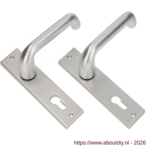 Ami LS 200/1/7-386 kruk-kruk garnituur deurkruk 386 Rota langschild 200/1/7 profielcilinder PC 55 F1 deurdikte 38-42 mm - A10900128 - afbeelding 4