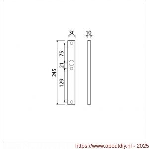 Ami 245/30 smalschild aluminium blind R5,5 F1 - A10900770 - afbeelding 4