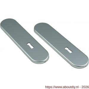 Ami 177/1 Klik kortschild aluminium zonder krukgat sleutelgat SLG 56 F1 - A10900530 - afbeelding 1