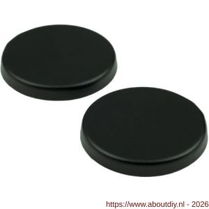 Ami Klik rond afdekrozet aluminium blind zwart - A10900448 - afbeelding 1