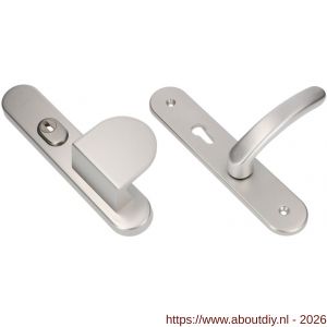 Ami VHB 250/15-90/83-378 KT senioren veiligheids Rotaveer duwer-kruk langschildgarnituur SKG*** kerntrekbeveiliging ovaal omkeer VHB 250/50/15 kerntrek KT 72 omkeer deurduwer 90/83 rechts en deurkruk 378 Rota profielcilinder PC - A10901105 - afbeelding 1