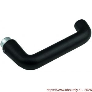 Ami 356 deurkruk gatdeel aluminium M6 zwart RAL 9005 structuur finish - A10900300 - afbeelding 1