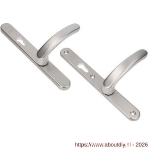 Ami VHB 257/32/2-378 veiligheids Rotaveer kruk-kruk smalschildgarnituur SKG** ovaal VHB deurkruk 378 Rota 257/32/2 profielcilinder PC 92 omkeer F1 deurdikte 63-67 mm - A10901596 - afbeelding 1