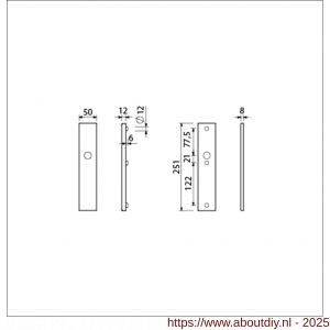 Ami VHB 251/50 veiligheidslangschild SKG*** VHB 251/50 buiten en binnen blind F2 deurdikte 38-42 mm - A10901431 - afbeelding 5