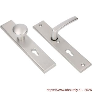 Ami VHB 251/50-169/50 veiligheidsvoordeur-knoplangschildgarnituur SKG*** VHB 251/50 knop 169/50 buiten en binnen profielcilinder PC 72 en deurkruk 332 F1 deurdikte 38-42 mm - A10901073 - afbeelding 4