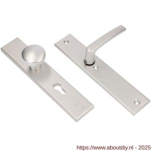 Ami VHB 251/50-169/50 veiligheidsvoordeur-knoplangschildgarnituur SKG*** VHB 251/50 knop 169/50 buiten profielcilinder PC 72 binnen blind deurkruk 332 F1 deurdikte 38-42 mm - A10901080 - afbeelding 4