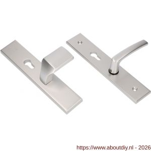 Ami VHB 251/50-144 senioren veiligheidsvoordeur-knoplangschildgarnituur SKG** omkeer VHB 251/50 profielcilinder PC 72 omkeer knop Varo 144 profielcilinder PC 72 omkeer en deurkruk 332 M6 F1 deurdikte 38/45 - A10900860 - afbeelding 1