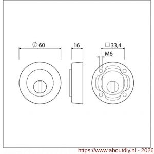 Ami VHB rond rozet voor oplegslot veiligheidsrozet SKG*** VHB rond rozet oplegslot KT F1 deurdikte 38-42 mm - A10901554 - afbeelding 5