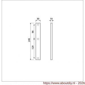 Ami 245/30 smalschild aluminium geheel blind R5,5 F1 - A10900778 - afbeelding 2
