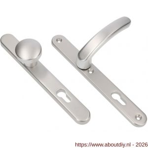 Ami VHB 257/32/2-169/50-378 veiligheids Rotaveer knop-kruk smalschildgarnituur SKG** ovaal VHB 257/32/2 profielcilinder PC 72 knop 169/50 F1 en deurkruk 378 Rota 257/32/2 profielcilinder PC 72 deurdikte 53-57 mm - A10900879 - afbeelding 4