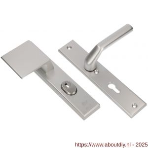 Ami VHB 251/15-90/80-379 KT veiligheids Rotaveer duwer-kruk langschildgarnituur SKG*** kerntrekbeveiliging VHB 251/50/15 KT 55 deurduwer 90/80 links en deurkruk 379 Rota profielcilinder PC 55 F1 deurdikte 38-42 mm - A10901140 - afbeelding 4