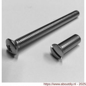 Ami patentbout compleet met huls RVS M6x70 mm schroef en huls RVS set 10 stuks - A10900213 - afbeelding 4