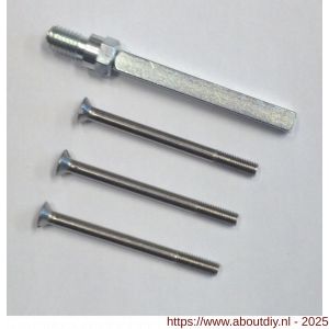 Ami bevestigingsschroeven veiligheidsschilden VHB voordeur deurdikte 38-43 mm gelagerde wisselstift 8x100 Varo ring en 3 schroeven M6x52 - A10901673 - afbeelding 3