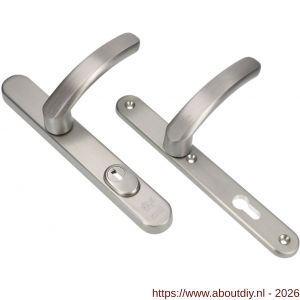 Ami VHB 257/37/15-378 KT veiligheids Rotaveer kruk-kruk smalschildgarnituur SKG*** kerntrekbeveiliging Archi Design VHB deurkruk 378 Rota 257/37/2 kerntrek KT 72 en deurkruk 378 Rota 257/32/2 profielcilinder PC 72 Irox deurdikte - A10901630 - afbeelding 1