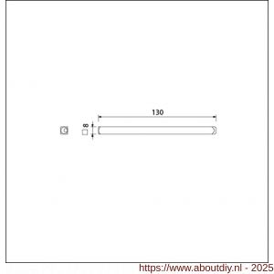 Ami deurkruk Quickstift 8x130 mm - A10900255 - afbeelding 3