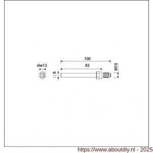 Ami gelagerde wissel Quickstift 8x100 mm (8x83) - A10900241 - afbeelding 3