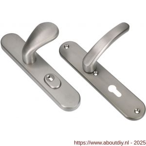Ami VHB 250/15-173-378 KT veiligheids Rotaveer knop-kruk langschildgarnituur SKG*** kerntrekbeveiliging VHB knop 173 Varo en deurkruk 378 Rota 250/15 buiten kerntrek KT 92 binnen profielcilinder PC 92 Irox deurdikte 38-42 mm - A10901303 - afbeelding 3