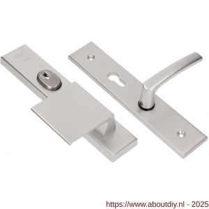 Ami VHB 251/15-90/80 KT senioren veiligheidsvoordeur-duwerlangschildgarnituur SKG*** kerntrekbeveiliging omkeer VHB 251/50/15 KT 72 omkeer deurduwer 90/80 rechts en deurkruk 332 profielcilinder PC 72 omkeer F1 deurdikte 53-57 mm - A10901187 - afbeelding 3