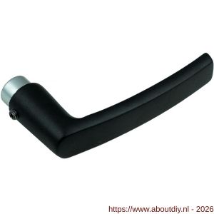 Ami 332/125 deurkruk gatdeel aluminium M6 zwart RAL 9005 structuur finish - A10901773 - afbeelding 1