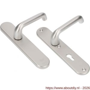 Ami VHB 250/50/1-386 veiligheids Rotaveer kruk-kruk langschildgarnituur SKG*** ovaal VHB 386 Rota 250/50/1 blind profielcilinder PC 72 F1 deurdikte 53-57 mm - A10901229 - afbeelding 1