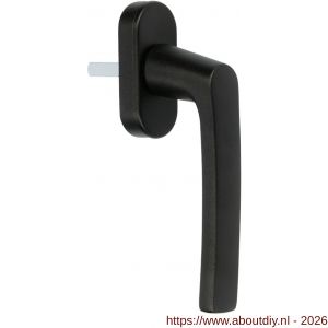 Ami 810 draai-kiep raamgreep 7x32 mm zwart 9005 structuur ovaal compleet - A10901781 - afbeelding 1