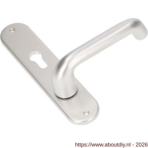 Ami LS 200/1/7-386 kruk-kruk garnituur deurkruk 386 Rota langschild 200/1/7 profielcilinder PC 72 omkeer F1 - A10900125 - afbeelding 1