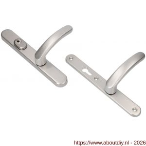 Ami VHB 257/37/2-378 KT veiligheids Rotaveer kruk-kruk smalschildgarnituur SKG*** kerntrekbeveiliging ovaal VHB deurkruk 378 Rota 257/37/2 kerntrek KT 92 omkeer F1 deurdikte 53-57 mm - A10901658 - afbeelding 1