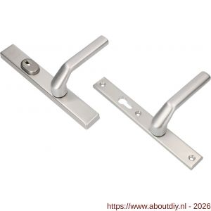 Ami VHB 251/37-379 KT veiligheids Rotaveer kruk-kruk smalschildgarnituur SKG*** kerntrekbeveiliging VHB en deurkruk 379 Rota 251/32 kerntrek KT 92 omkeer en deurkruk 379 Rota 251/32 profielcilinder PC 92 omkeer F1 deurdikte - A10901622 - afbeelding 1