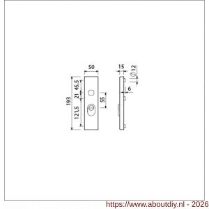 Ami VHB 193/15 KT veiligheidskortschild SKG*** kerntrekbeveiliging buitenkortschild 193/15 kerntrek KT 55 F1 - A10901379 - afbeelding 2