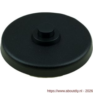 Ami Klik beldrukker aluminium rond zwart - A10900012 - afbeelding 1