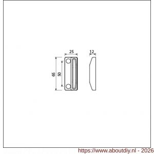 Ami sluitplaat vlak Zamac - A10901686 - afbeelding 2