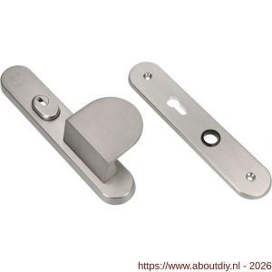 Ami VHB 250/15 KT senioren veiligheidslangschild SKG*** kerntrekbeveiliging Archi Design ovaal omkeer VHB 250/50/1 kerntrek KT 72 omkeer deurduwer 90/83 rechts zonder deurkruk Irox deurdikte 38-42 mm - A10901124 - afbeelding 1