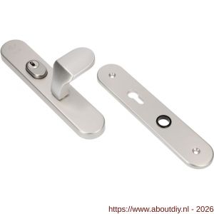 Ami VHB 250/15-145 KT senioren veiligheids knop-kruk langschildgarnituur SKG*** kerntrekbeveiliging ovaal omkeer VHB 250/50/15 kerntrek KT 72 omkeer knop 145 zonder deurkruk F1 deurdikte 38-42 mm 2G - A10901260 - afbeelding 1