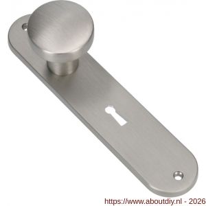 Ami 200/1/7 knoplangschild Archi Design knop 169/50 vast langschild 200/1/7 sleutelgat SLG 56 Irox Archi Design - A10900765 - afbeelding 1