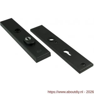 Ami VHB 251/15 KT veiligheidslangschild SKG*** kerntrekbeveiliging VHB 251/50/15 buiten kerntrek KT 55 en binnen profielcilinder PC 55 zwart deurdikte 38-42 mm - A10901517 - afbeelding 1