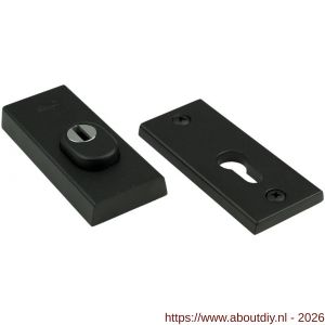 Ami VHB 115/50/15 KT veiligheidsrozet SKG*** kerntrekbeveiliging VHB rozet 115/15 KT deurdikte 38-42 mm zwart RAL 9005 structuur finish - A10901544 - afbeelding 1