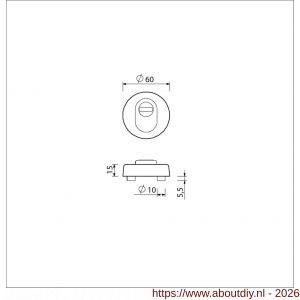 Ami VHB rond rozet KT veiligheidsrozet SKG*** buitenrozet rond 15 mm KT F1 - A10901553 - afbeelding 2